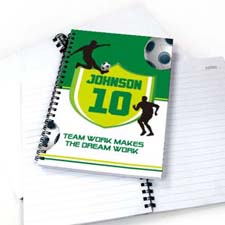 Personalised Soccer Player Notebook
