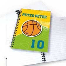Personalised Athletic Notebook, Basketball