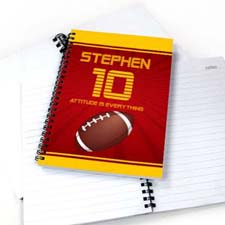 Personalised Sports Star Notebook, Football