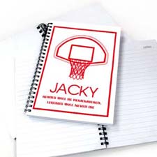 Personalised Basketball Notebook