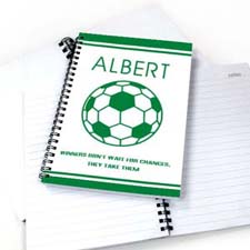 Personalised Soccer Notebook