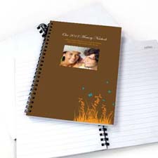 Create Your Own Autumn Background Photo Notebook
