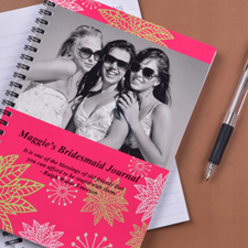 Create Your Own Floral Corner Photo Notebook