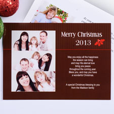 Create My Own Holly Spring Christmas Three Collage Invitation Cards