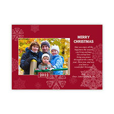 Create My Own Snowing Happiness Landscape Photo Invitation Cards