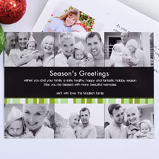 Create My Own Green Merry Miracle Six Collage Invitation Cards