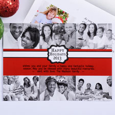 Create My Own Red Placed muments Six Collage Invitation Cards