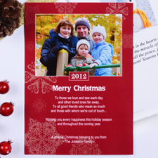 Create My Own Snowing Happiness Portrait Invitation Cards