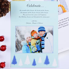 Create My Own Sweet Winter Portrait Invitation Cards