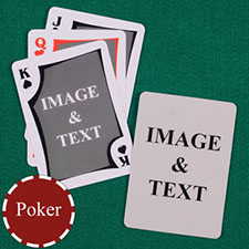 Personalised Poker Modern Custom 2 Side Playing Cards