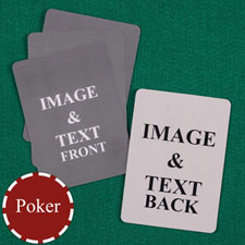 Personalised Poker Custom Cards (Blank Cards) Playing Cards