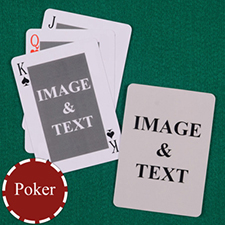 Personalised Poker Classic Custom 2 Side Playing Cards