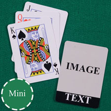 Mini Size Playing Cards Cool Black Standard Index