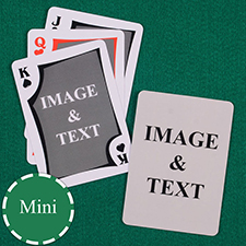 Mini Size Playing Cards Modern Custom 2 Sides