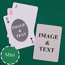 Mini Size Playing Cards Ovate Custom 2 Sides