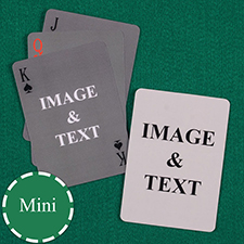 Mini Size Playing Cards Simple Custom 2 Sides