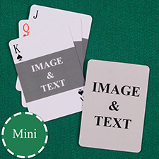 Mini Size Playing Cards Landscape Photo Custom 2 Sides
