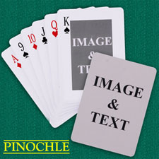 Personalised Classic Custom 2 Side Pinochle Playing Cards