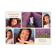 Valentine Collage Personalised Photo Card, 5