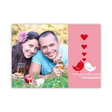 Love Birds Personalised Photo Valentine Card, 5