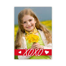 Xo Hearts Personalised Photo Valentine Card, 5