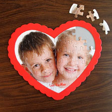 We Heart Grandma Personalised Heart Shape Puzzle