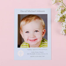 Print Your Own Shining Day – Boy Communication Photo Invitation Cards