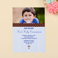 Print Your Own Sweet Polka Dots – Coast Communication Photo Invitation Cards