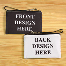 Personalised Custom Full Colour Print (2 Side Different Image) Wristlet Bag (Medium Inch)