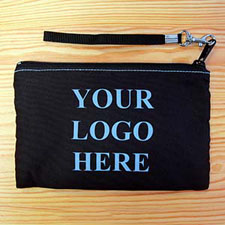 Personalised Custom Imprint Promotional (2 Side Different Image) Wristlet Bag (Medium Inch)