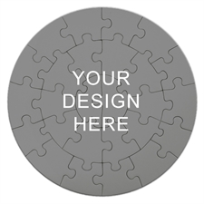 Print Your Design Round Puzzle 7 1/4