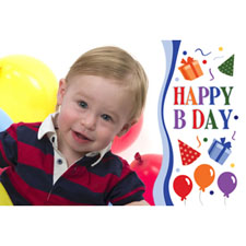 Personalised Happy B Day Boy Lenticular Greeting Card