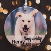 Hanging With Family Personalised Photo Porcelain Ornament