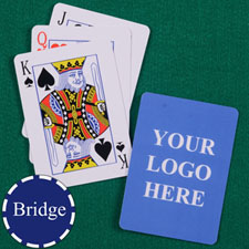 Custom Printed Bridge Size Playing Cards Standard Index