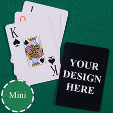 Print Your Design Mini Size Playing Cards Jumbo Index