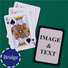 Bridge Size Playing Cards Standard Index Black Border