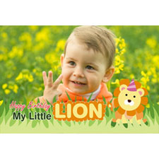 Little Lion Personalised Animated Invitation Card 4