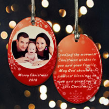 Personalised Hanging With Family Ornaments