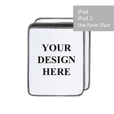 Custom Design Premium Ultra-Plush Padded Sleeve for iPad (Portrait)