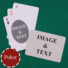 Poker Ovate Custom 2 Side Landscape Playing Cards