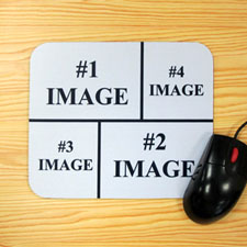 Custom Printed Custom Promotional Four Collage Mouse Pad