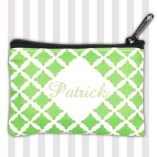 Green Clover Personalised Coin Purse