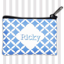 Navy Clover Personalised Coin Purse