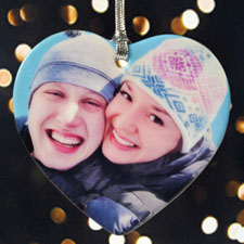 Personalised Our First Christmas Heart Shaped Ornament