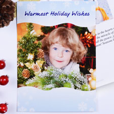 Print Your Own Blue Christmas Cards