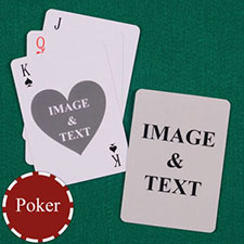 Poker Heart Custom 2 Side Playing Cards