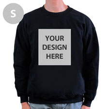 Design Your Own Personalised Photo Black S Sweatshirt