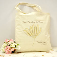Personalised Yellow Flowers Cotton Tote Bag