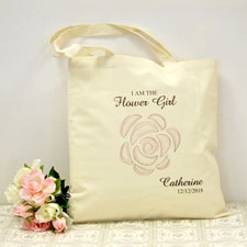 Personalised Cherry Blossom Cotton Tote Bag