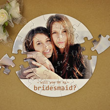 Will You Be My Bridesmaid? Small Round Puzzles